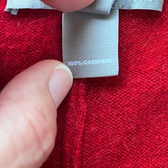 Neiman Marcus Women's Red 100% Cashmere Pants Size L 37" Waist - Picture 5 of 6